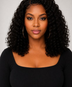 Water Wave Curly Glueless HD Lace Wig – Ready-to-Wear Bob