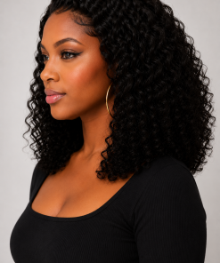 Water Wave Curly Glueless HD Lace Wig – Ready-to-Wear Bob