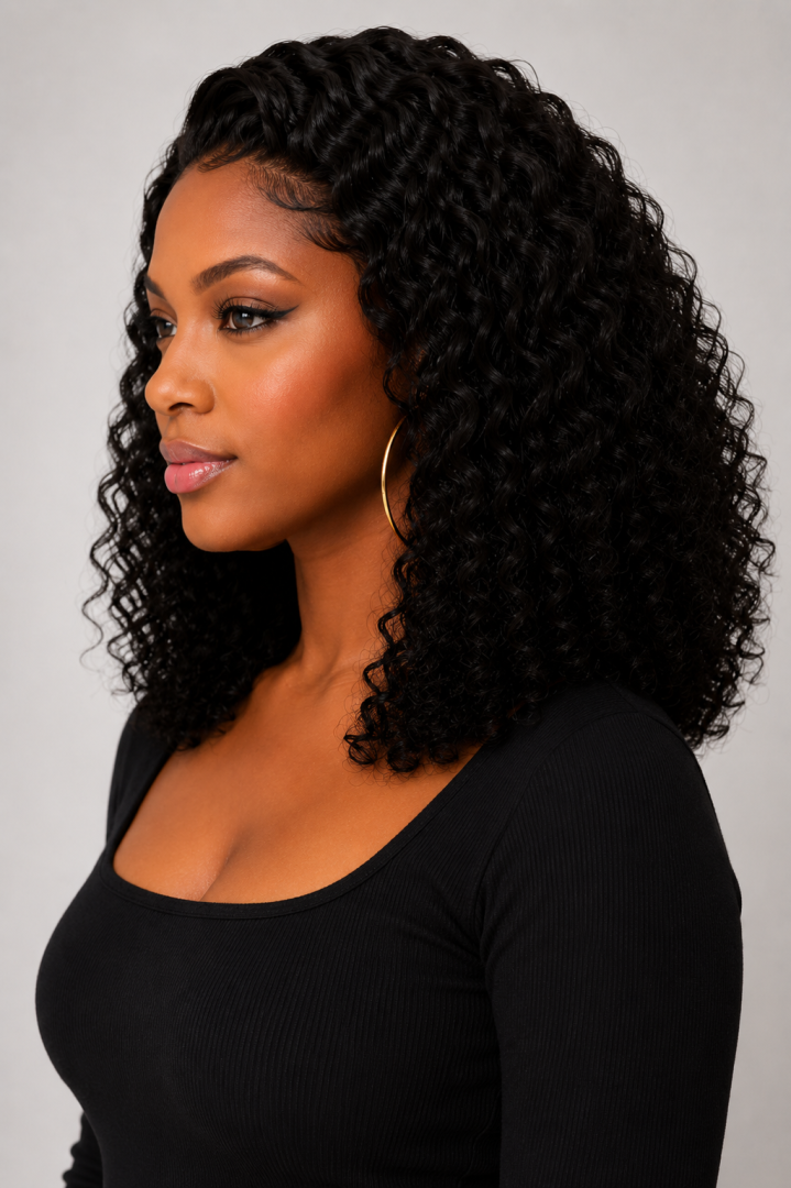 Water Wave Curly Glueless HD Lace Wig – Ready-to-Wear Bob - Image 4