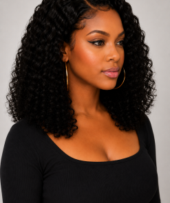 Water Wave Curly Glueless HD Lace Wig – Ready-to-Wear Bob
